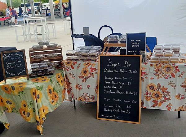 Find Props to Pat Gluten Free Baked Goods at the Meridian Twp Farmers Market in Michigan