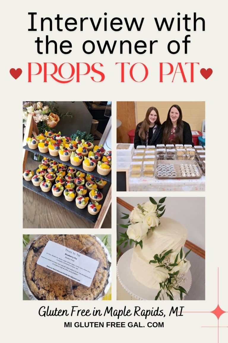 Props to Pat is a Michigan Cottage Law gluten free baking business