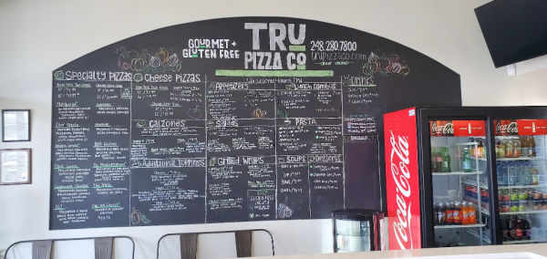 Tru Pizza Troy Location Menu