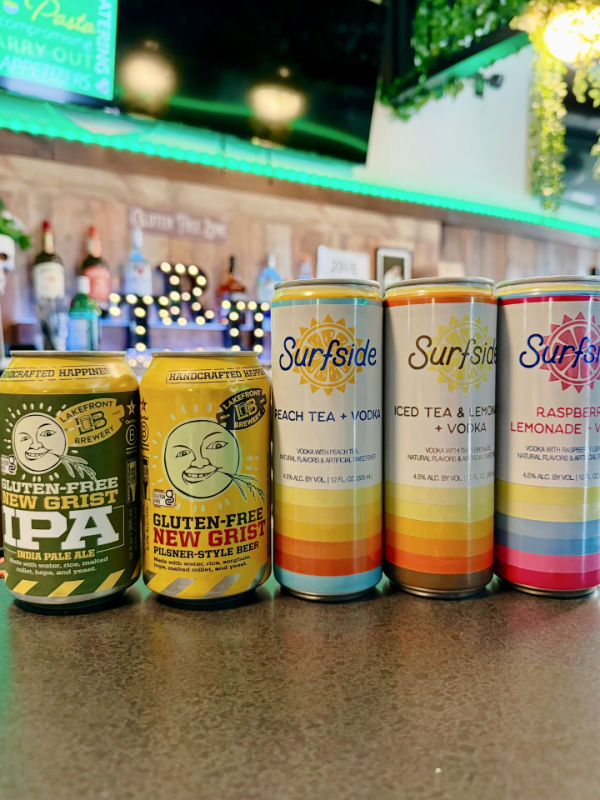 Alcohol options at Tru Pizza in Wyandotte, MI