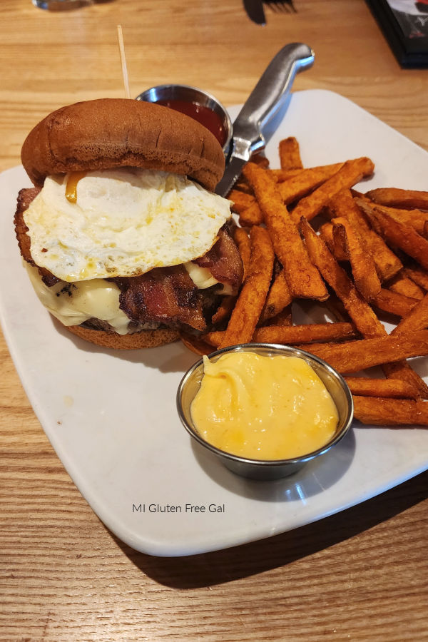 Sedona Taphouse Gluten Free Hangover Burger