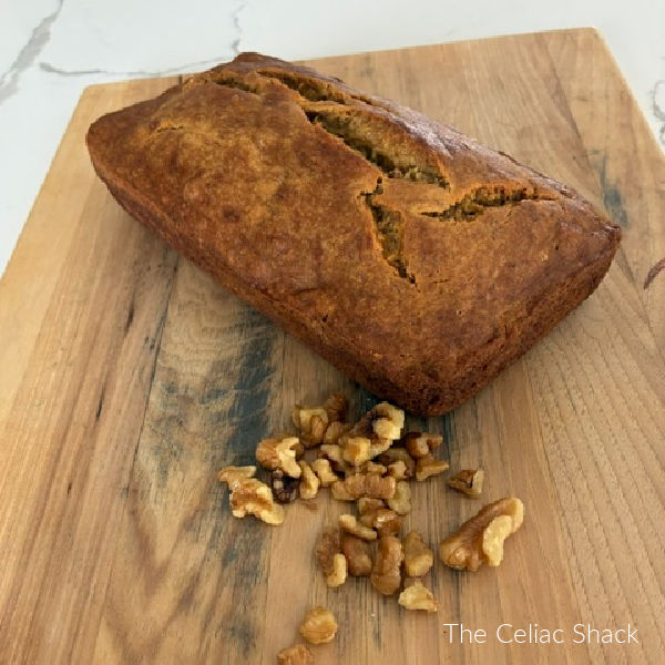 Gluten Free Banana bread made by he Celiac Shack in Richmond, MI