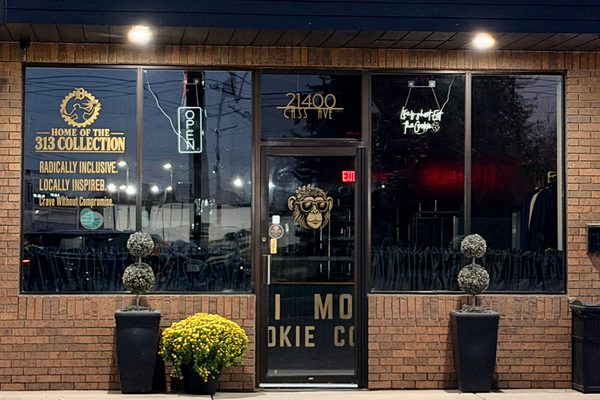 Chunki Monki Cookie Co storefront on Cass Ave in Clinton Twp, MI