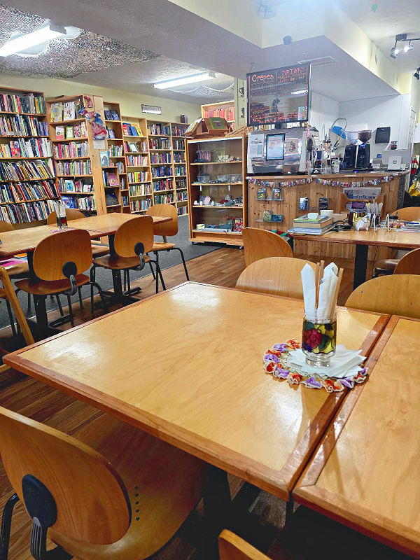 Ample seating a Newaygo Bookstore in Michigan