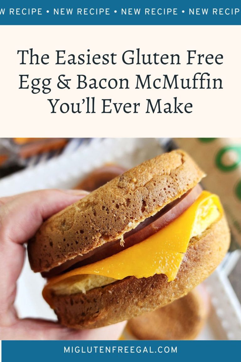 Gluten Free Bacon, Egg and Cheese Breakfast Sandwiches
