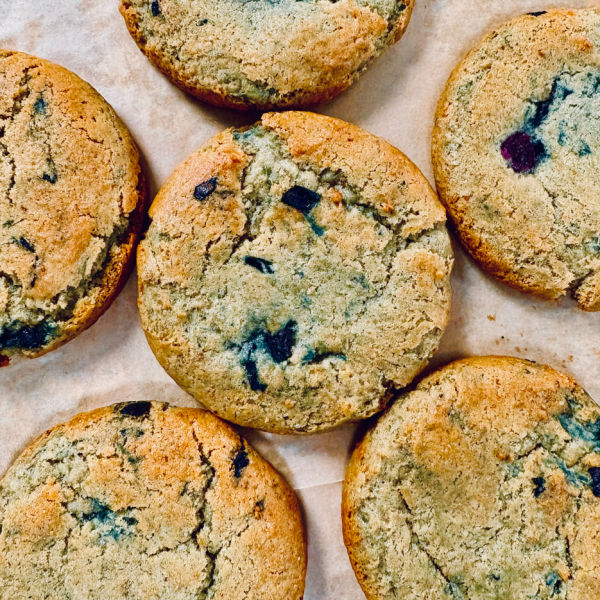 Seasonal Gluten Free Blueberry Honey Cornbread Cookie from Kalamazoo Cookie Co.